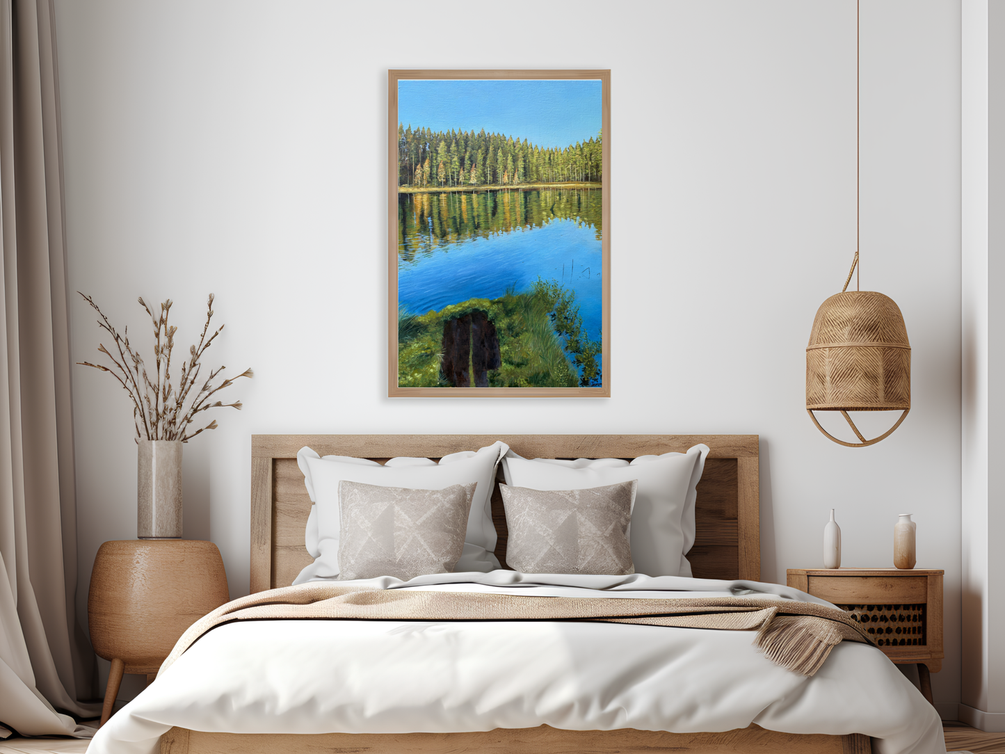Beautiful day Matte Paper Wooden Framed