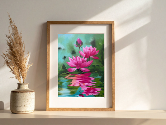 Lotus flower  Matte Paper Prints