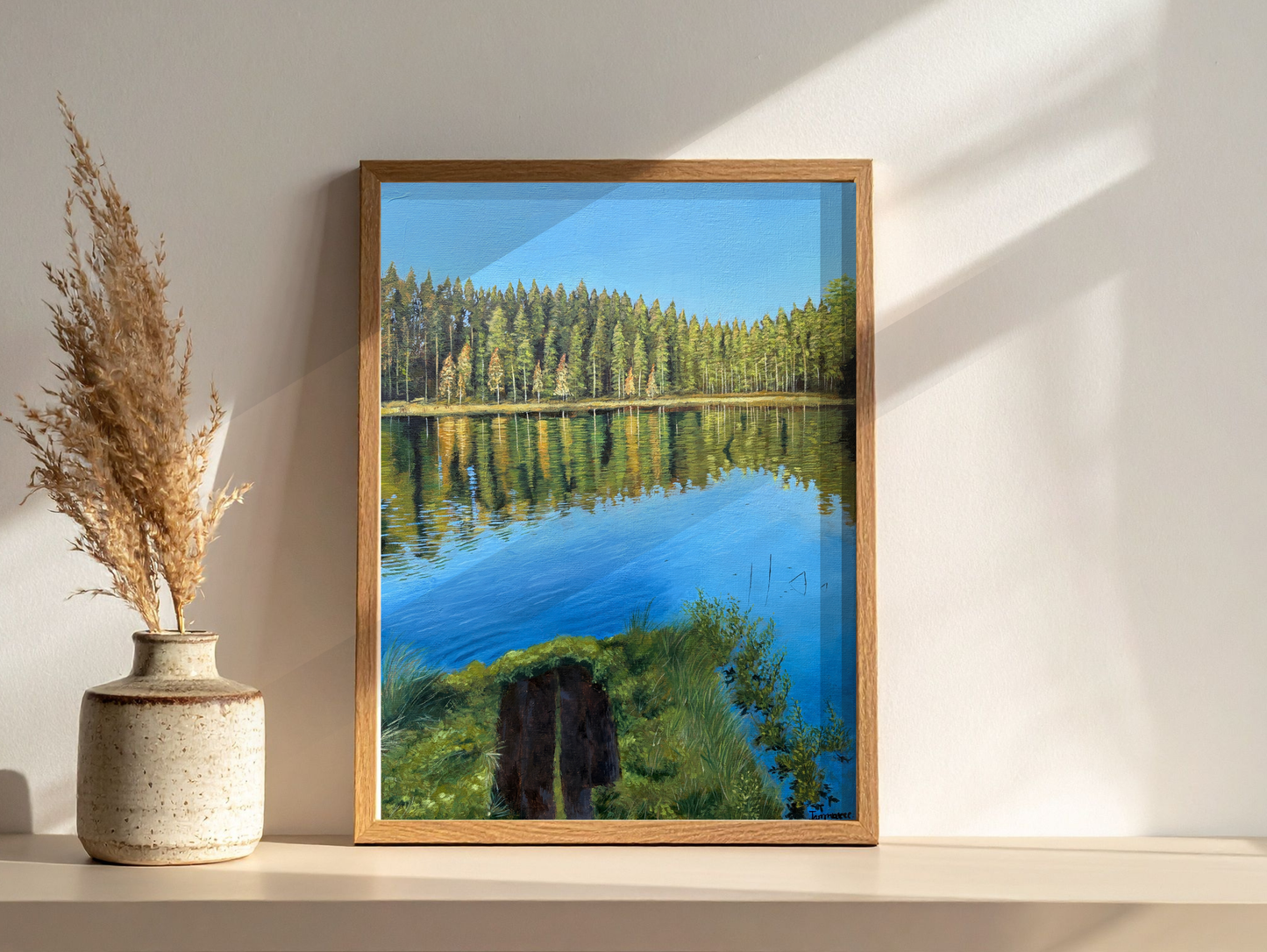 Beautiful day Matte Paper Wooden Framed